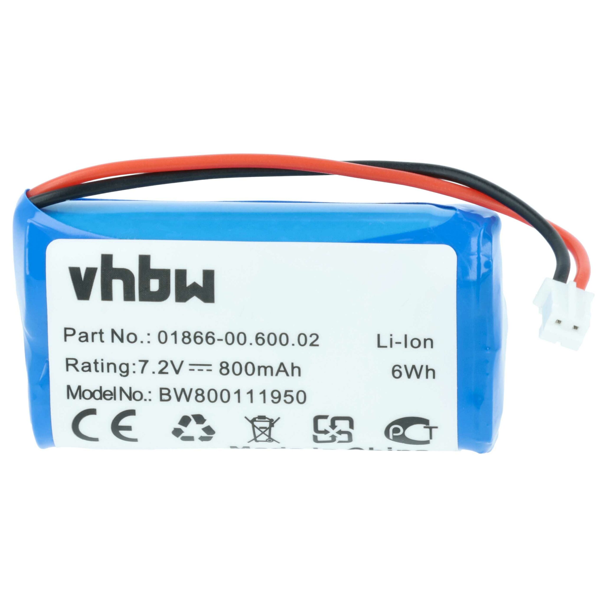Bateria vhbw compatível Gardena 01866-00.600.02 - 800 mAh 7.4 V Li-Ion - Image 3