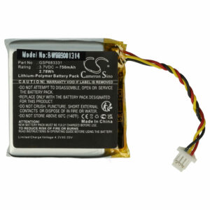 Bateria de Substituição para Auscultadores JBL GSP683331 - 750 mAh 3.7 V Li-polymer vhbw