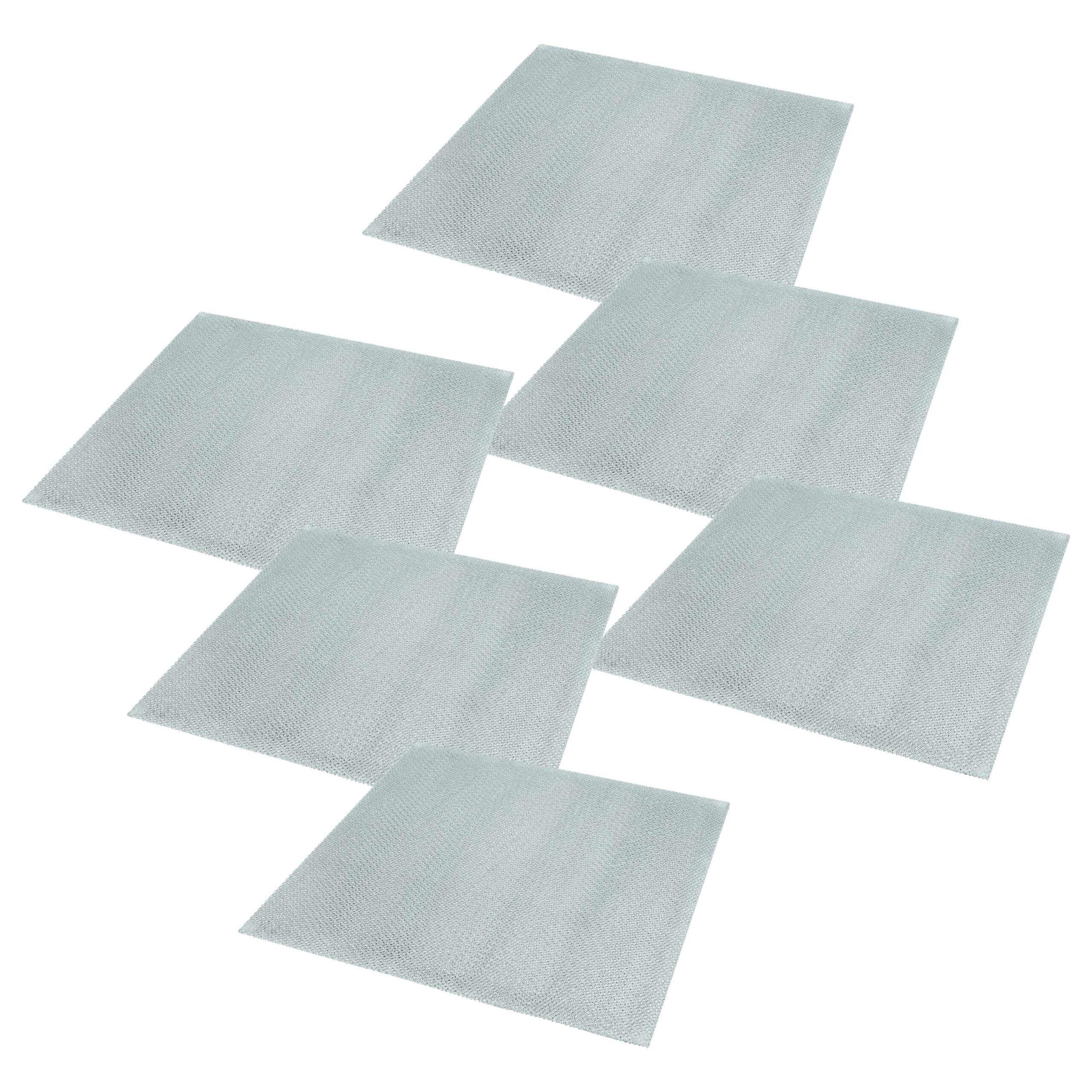 6x Filtro de Gordura Metálico Longa Duração vhbw compatível com Bosch, Siemens, Neff, Constructa