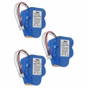 Bateria vhbw 6V 3000mAh NiMH para Hoover, Ecovacs e Robôs de Limpeza - Pack de 3 Unidades