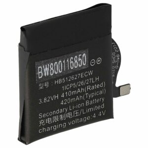 Bateria vhbw para Smartwatch Huawei HB512627ECW - 410 mAh 3.8 V Li-polímero