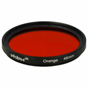 Filtro Laranja vhbw para Objetivas com Rosca de 46 mm