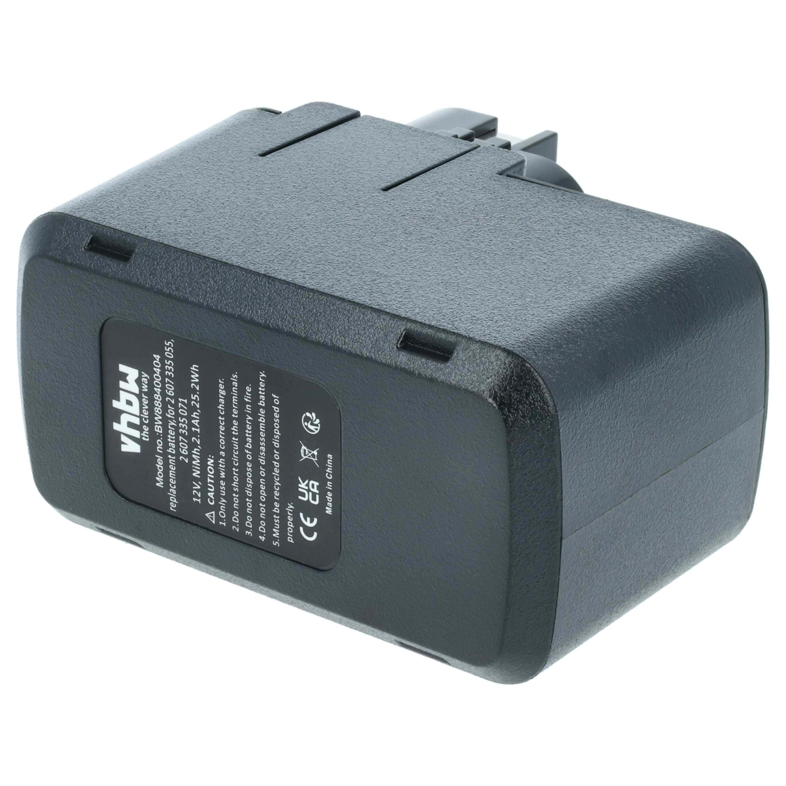 Pack de 3 Baterias vhbw para Ferramentas Bosch 12V 2100 mAh NiMH - Image 8