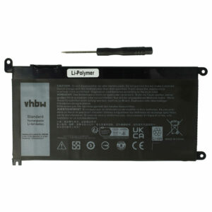 Bateria vhbw para Dell 9W9MX, 3CRH3, 1VX1H - 3650 mAh 11.4 V Li-polymer