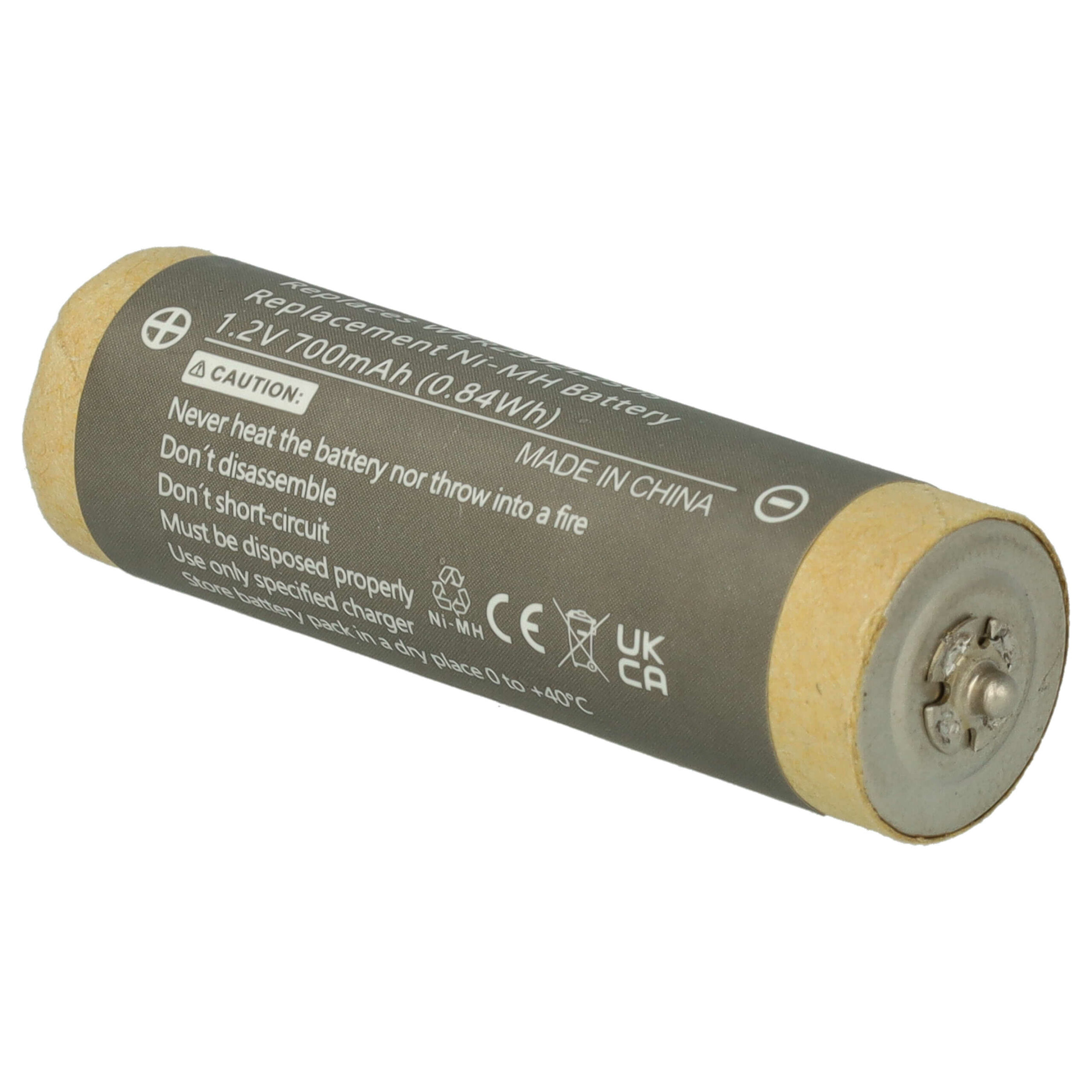 Bateria para Máquina de Barbear Panasonic WER2302L2508 - vhbw 700 mAh 1.2 V NiMH - Image 3