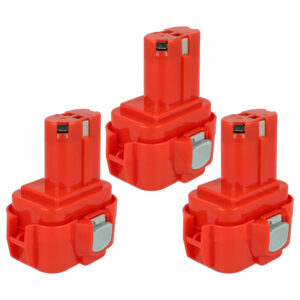 Pack 3 Baterias EXTENSILO 9.6V 3300 mAh NiMH para Makita (192321-5, 192404-1, 192019-4, 192534-8)