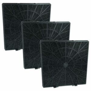Conjunto de 3 Filtros de Carvão Ativado para Coifa DOMATIX KSC 300 / Oranier