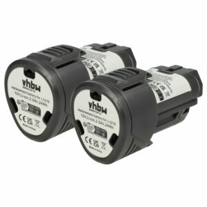 Pack 2 Baterias vhbw 12V 2000 mAh Li-Ion para AEG, Ridgid e compatíveis (4932352824, 584932, 3520, 3526)