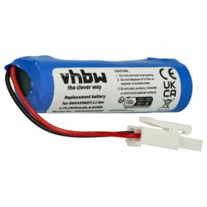 Bateria vhbw para Vileda 8654396211 - 2600mAh, 3.7V, Li-Ion
