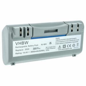 Bateria de substituição vhbw para iRobot 3600mAh, 14.4V, NiMH (compatível com AEG SP385-BAT, 14904, SP5832)