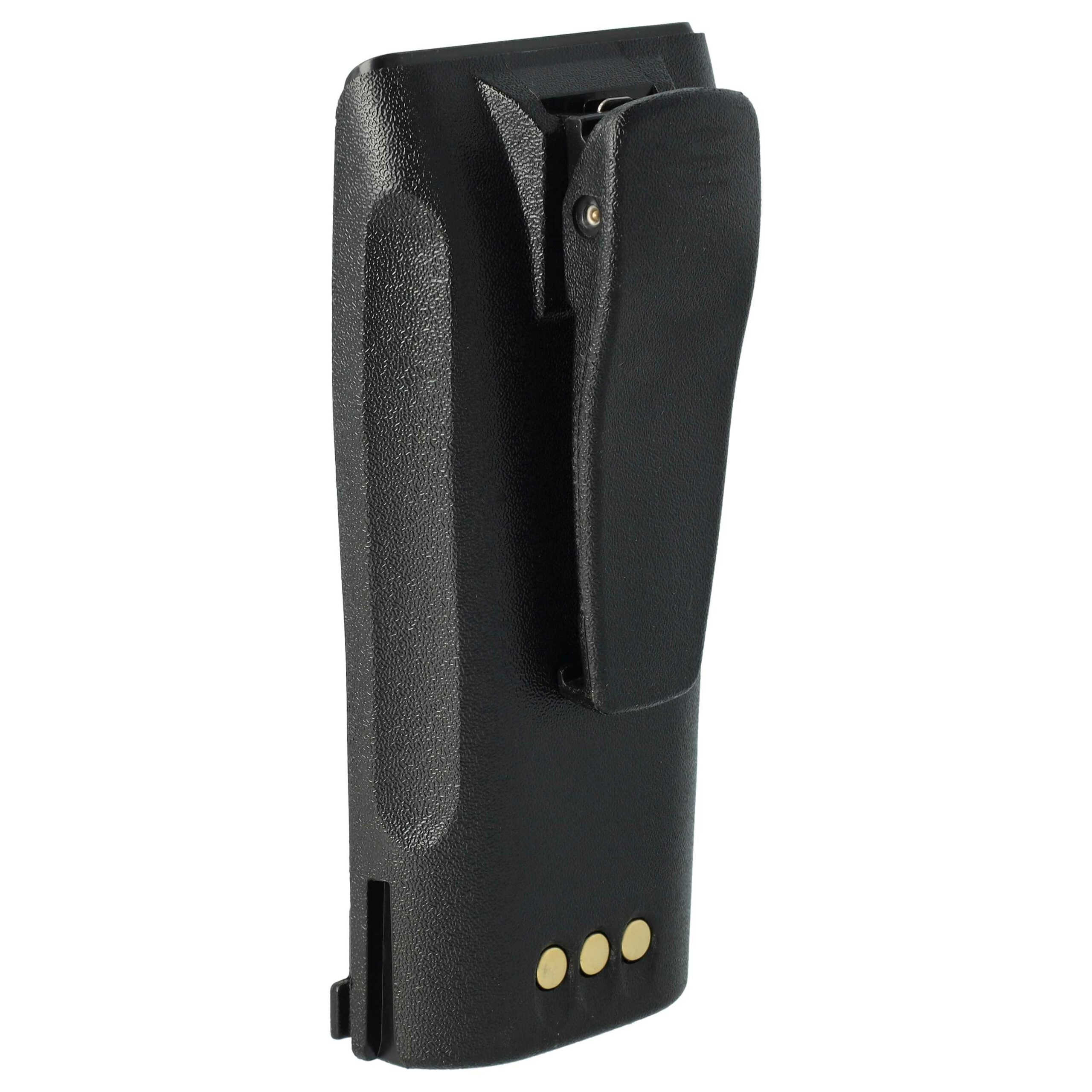 Bateria vhbw para Rádio Motorola NNTN4497, NNTN4496, NNTN4496AR, MNN4254AR - 2500 mAh 7.2 V NiMH com Clip - Image 2
