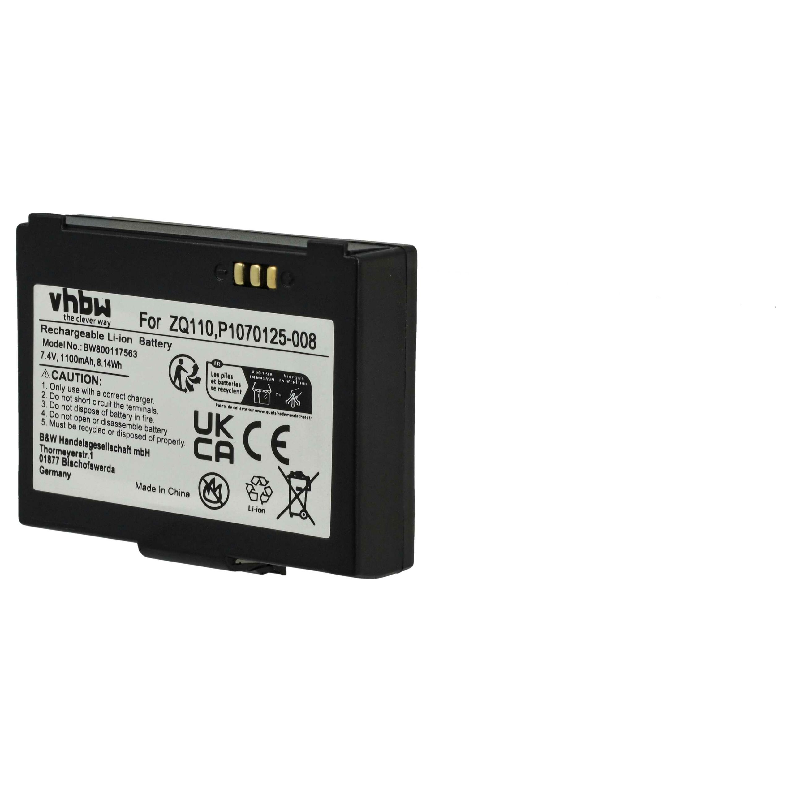 Bateria vhbw para Bixolon Scanner K409-00007A, PBP-R200 - 1100 mAh 7.4 V - Image 8