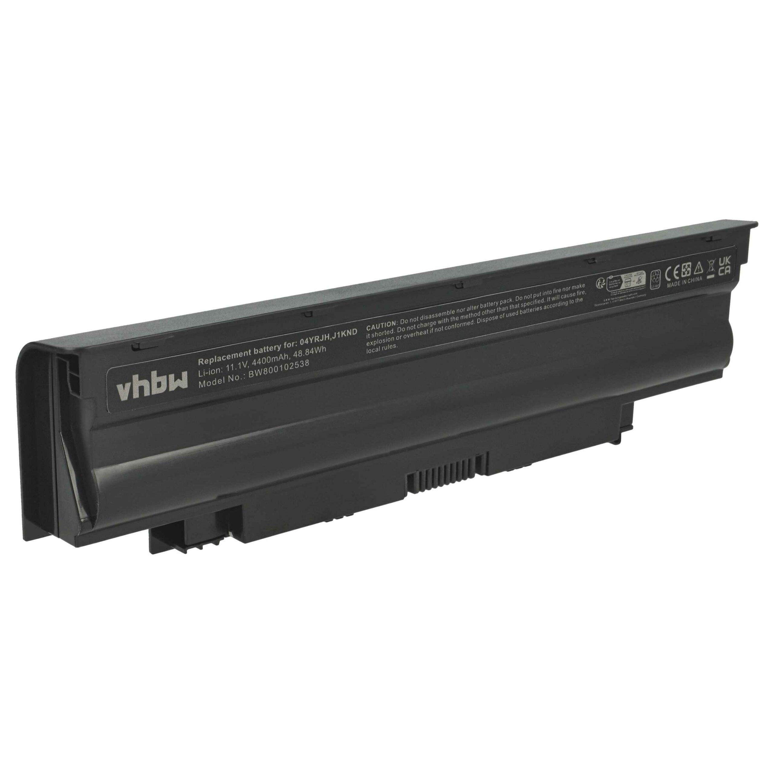 Bateria vhbw para Portátil Dell 07XFJJ, 0J1KND, 04YRJH, 06P6PN, 0383CW, 0J4XDH - 4400 mAh 11.1V Li-Ion Preta - Image 3