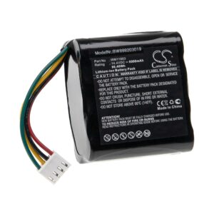 Bateria vhbw para Equipamentos Médicos Atmos 319.0031.0, 319.0030.0 - 6000 mAh 14.4 V Li-Ion