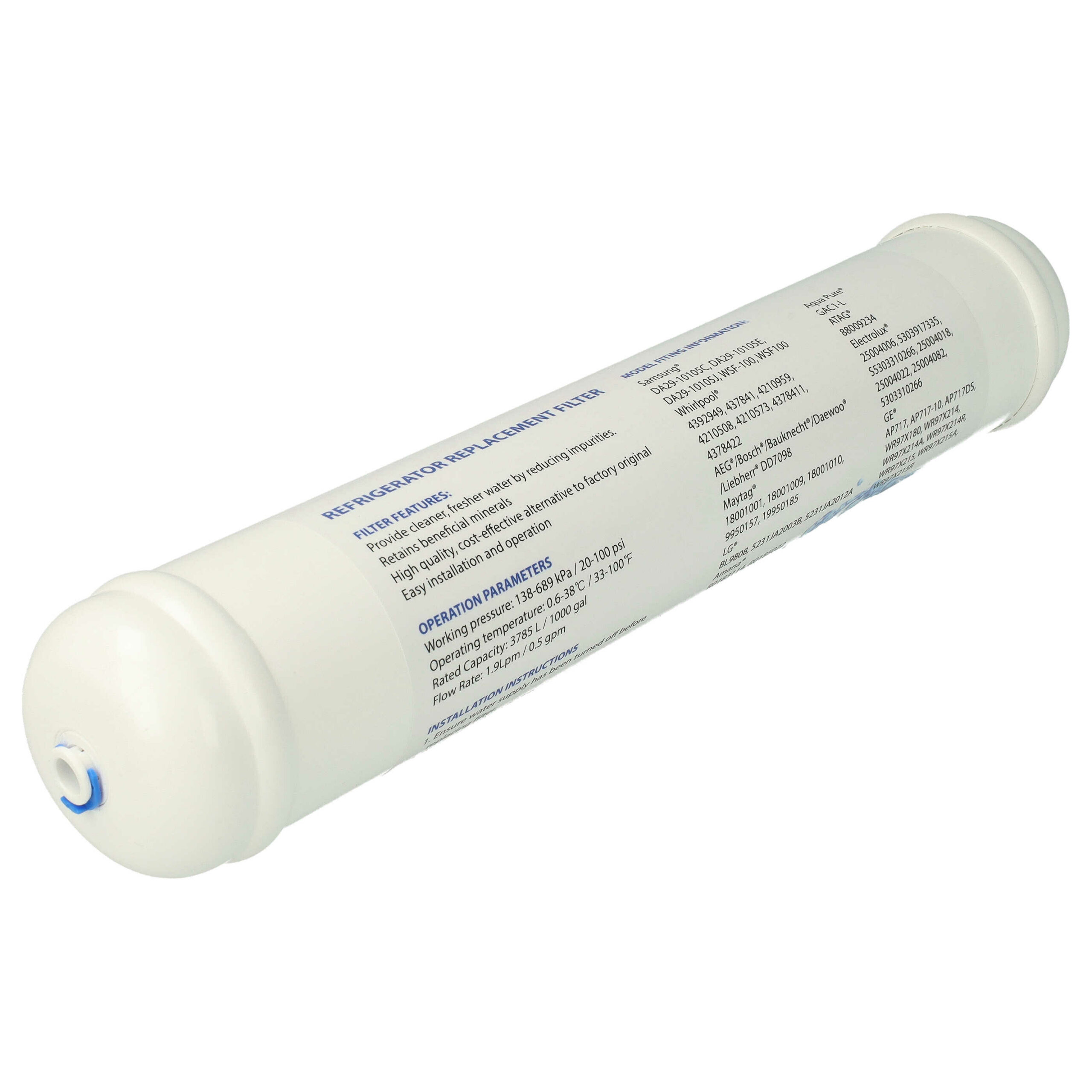 Pack 5x Filtro de Água para Frigorífico LG e Compatíveis - Substituição ATAG 88009234 - Image 2