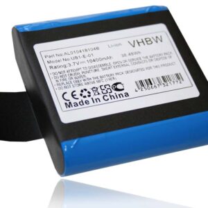 Bateria vhbw para Rádio DAB Pure F1 ChargePAK - 10400 mAh 3.7V Li-Ion