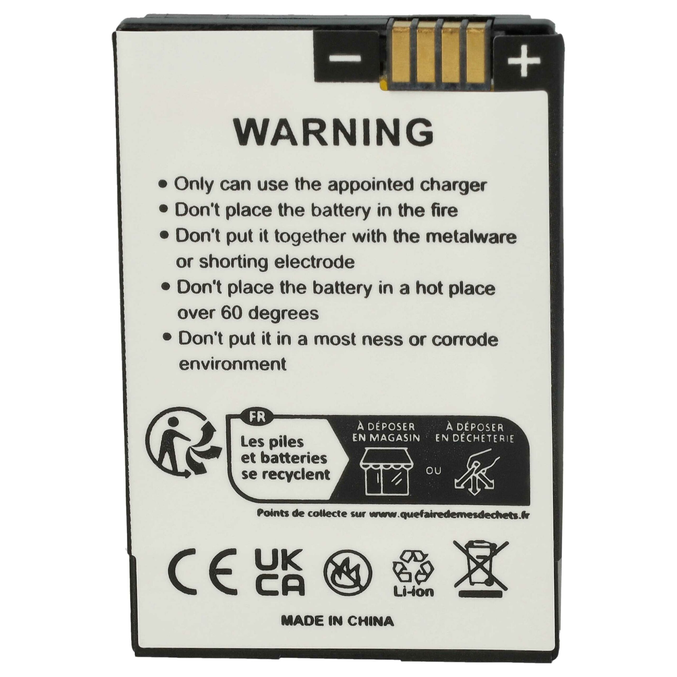 Bateria para Motorola BA250, BQ50, BT50, 77751, 77863, CFNN1037 - 700 mAh 3.7 V Li-Ion vhbw - Image 4