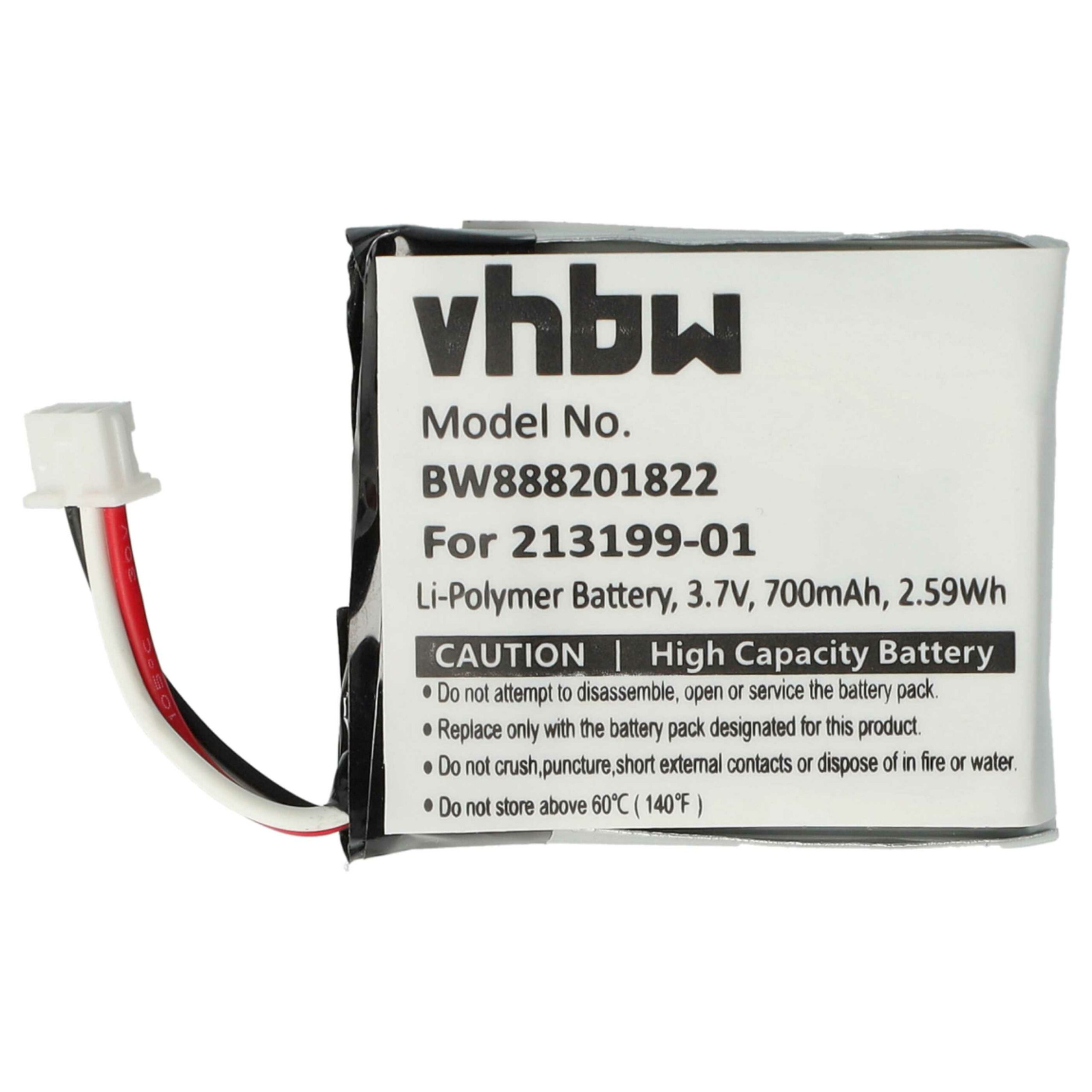 Bateria para Auricular Wireless Plantronics vhbw 2x 650 mAh 3.7 V Li-polymer - Image 3