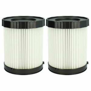 2x Filtro Cartucho vhbw para Aspirador Bosch 1 600 A01 1RT, 2 608 000 663 - Branco