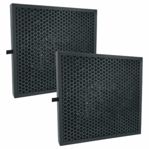 2x Filtro de Ar HEPA 13 vhbw compatível com Worx, Ferrex, Landxcape, AIRDOG e outros