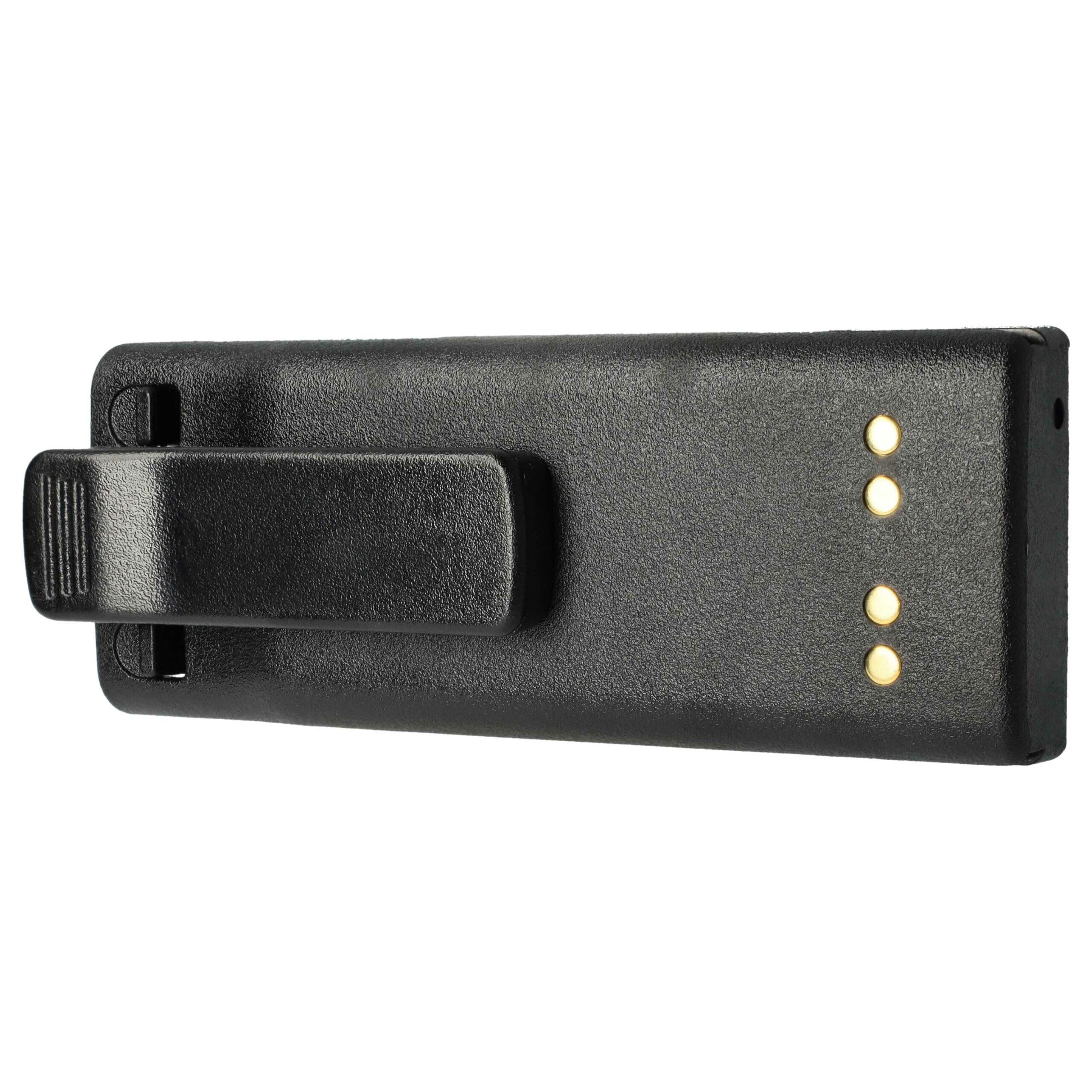 2x Bateria para Rádio Motorola NTN7143B, NTN7143C, NTN7143A, NTN7143 - 1800 mAh 7.5 V NiMH + Clipe de Cinto vhbw - Image 2
