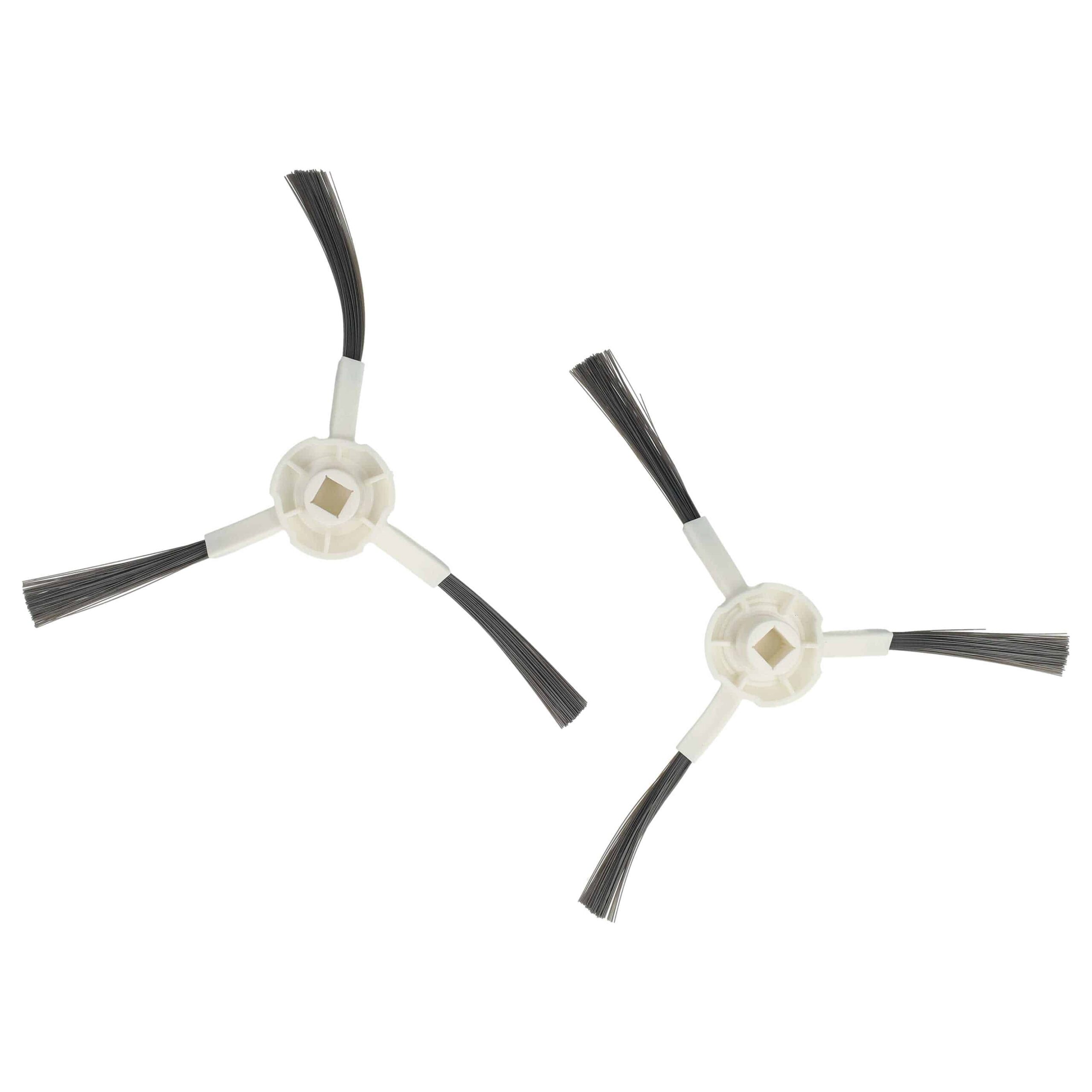 2x Escovas Laterais para Aspirador Robô Dreame, Xiaomi, Mova L10 - 3 Braços, Branco/Cinzento