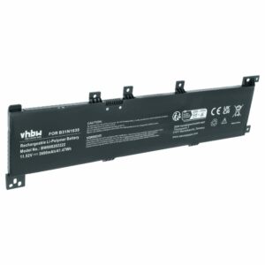 Bateria para Notebook Asus B0B200-02560000, B31N1635 vhbw - 3600 mAh 11.52 V Li-polymer