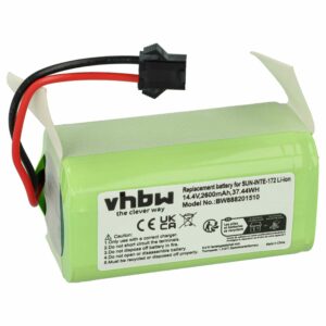Bateria vhbw 2600mAh 14.4V Li-Ion para Eufy, Shark, Cecotec e outros robôs aspiradores