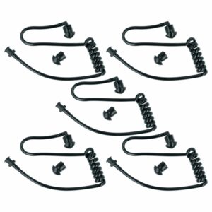 Tubo de Som Espiral para Auscultador de Rádio vhbw - 5 unidades + 10 auriculares