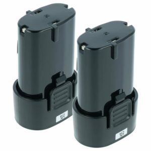 2x Bateria vhbw para Makita BL7010, 194356-2, 194355-4 - 2000 mAh, 7.2 V, Li-Ion