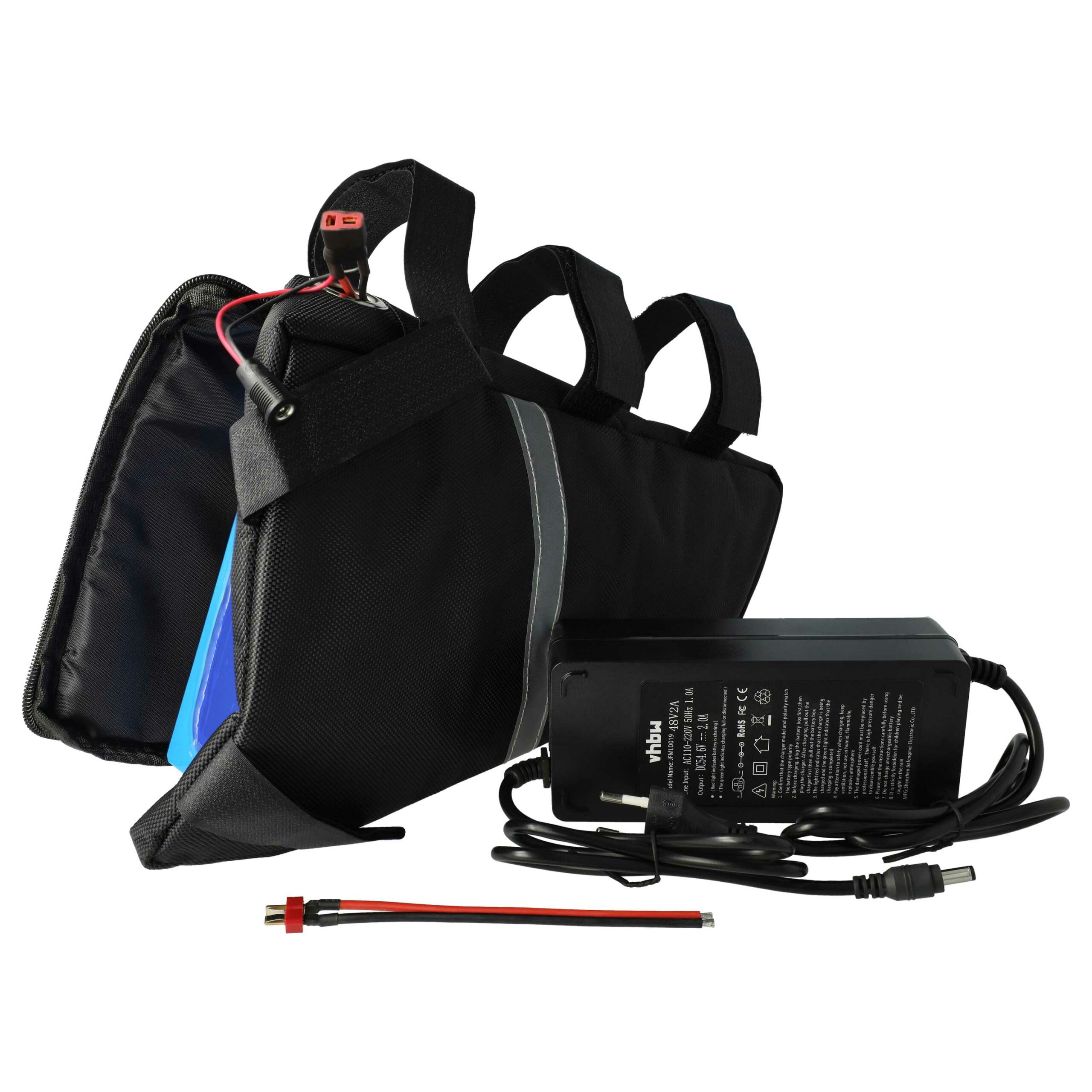 Bateria para E-Bike e Pedelec vhbw 48 V 15000 mAh com Carregador e Bolsa - Image 2