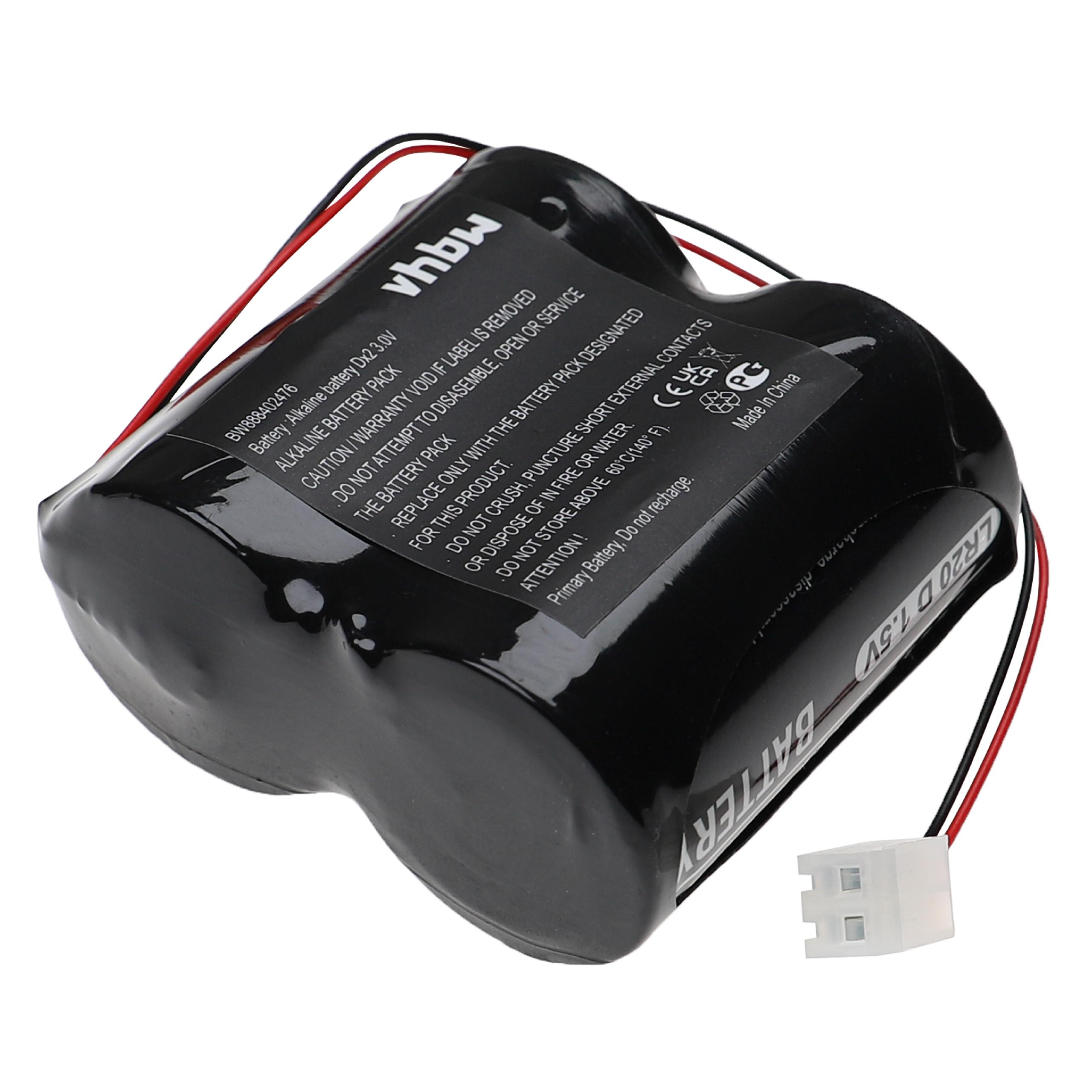 Bateria para Sistema de Alarme ABUS FU2986 - 2x 15 Ah 3V Alcalina vhbw - Image 3
