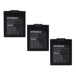 Pack 3x Bateria EXTENSILO para Leica BP-DC5 - 750mAh, 7.2V, Li-Ion