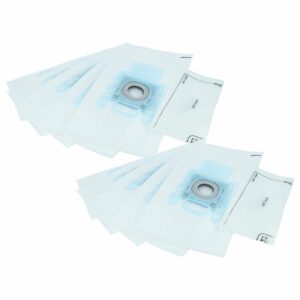 Kit 12 Peças Filtros + Sacos para Aspirador Bosch 00577549, 4242003701973, BBZ51FGALL e compatíveis vhbw