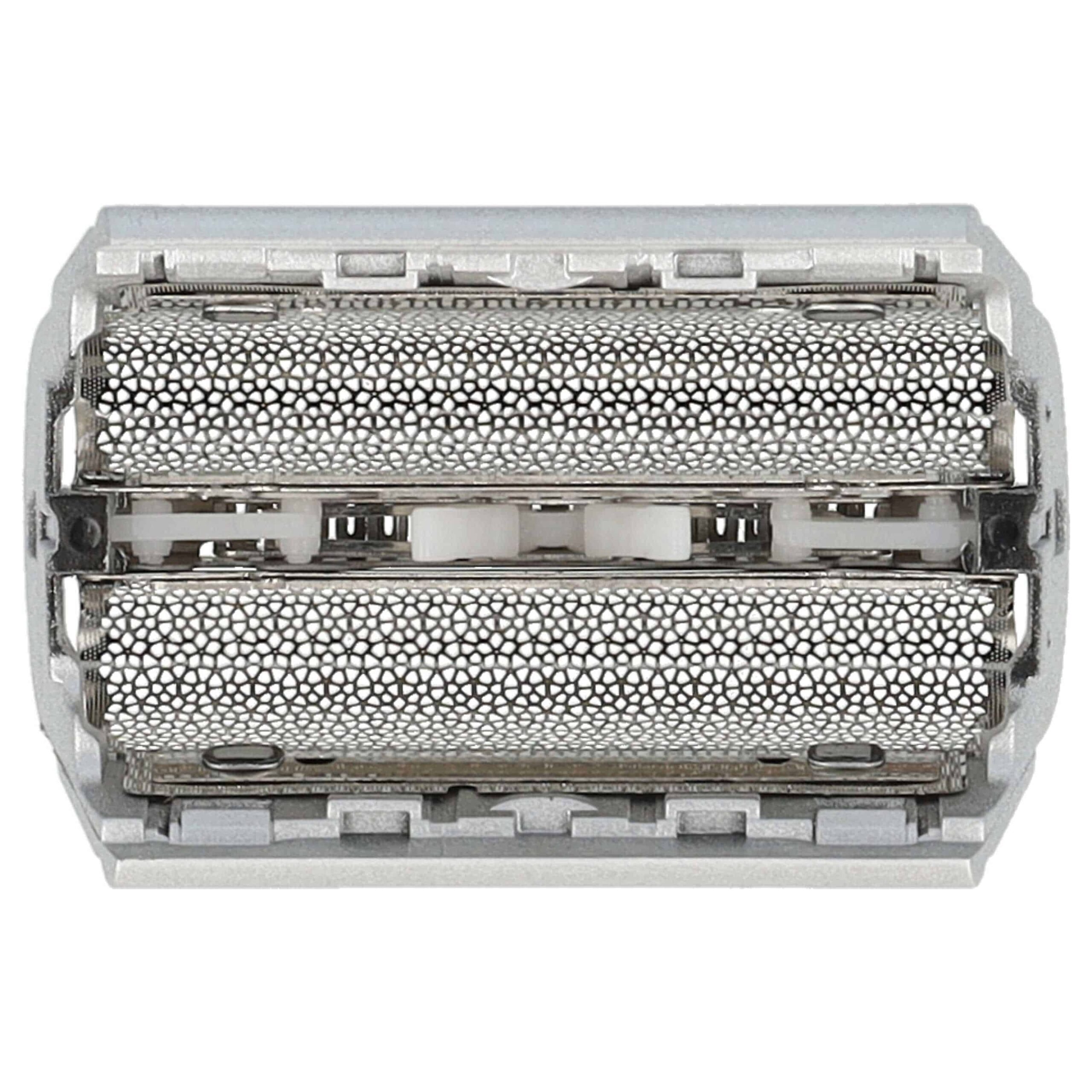 Pack 3x Lâminas de Barbear Duplas vhbw compatível com Braun SB505, 31B, 31S - Prata com Suporte - Image 4
