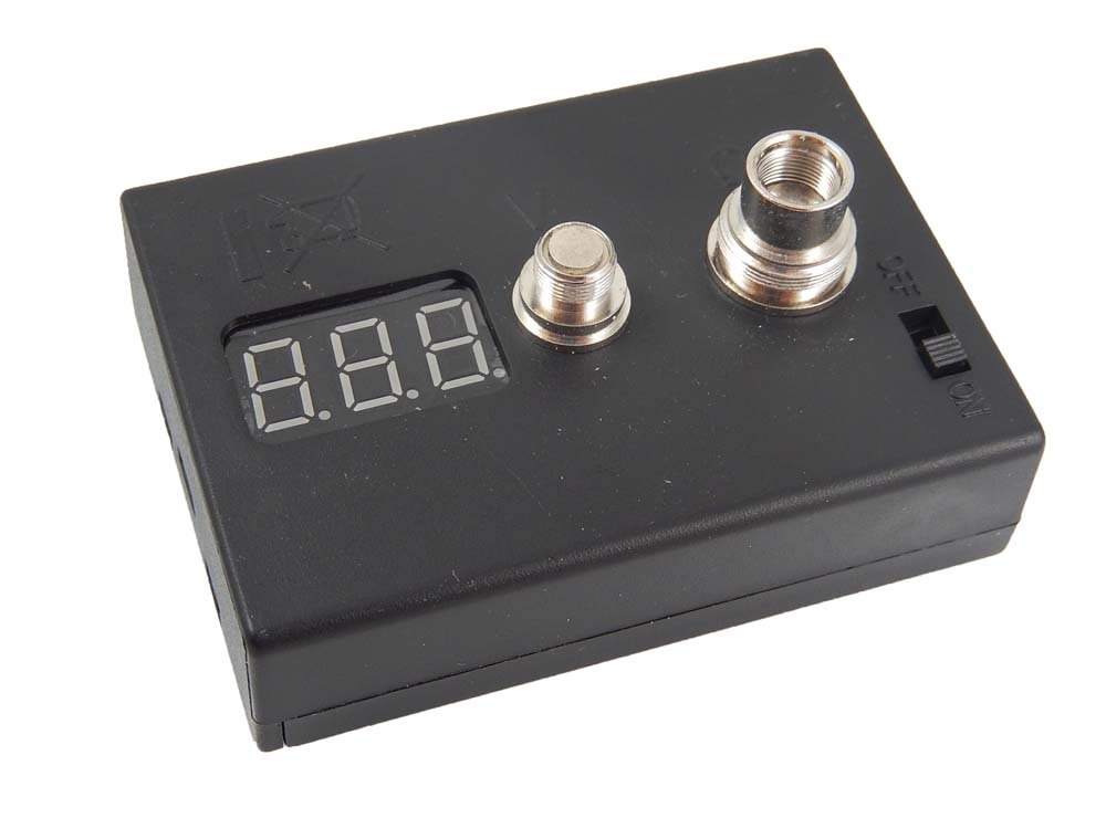 Medidor de Tensão e Resistência vhbw para E-Cigarros e E-Shishas - Ohmímetro TS-IA59