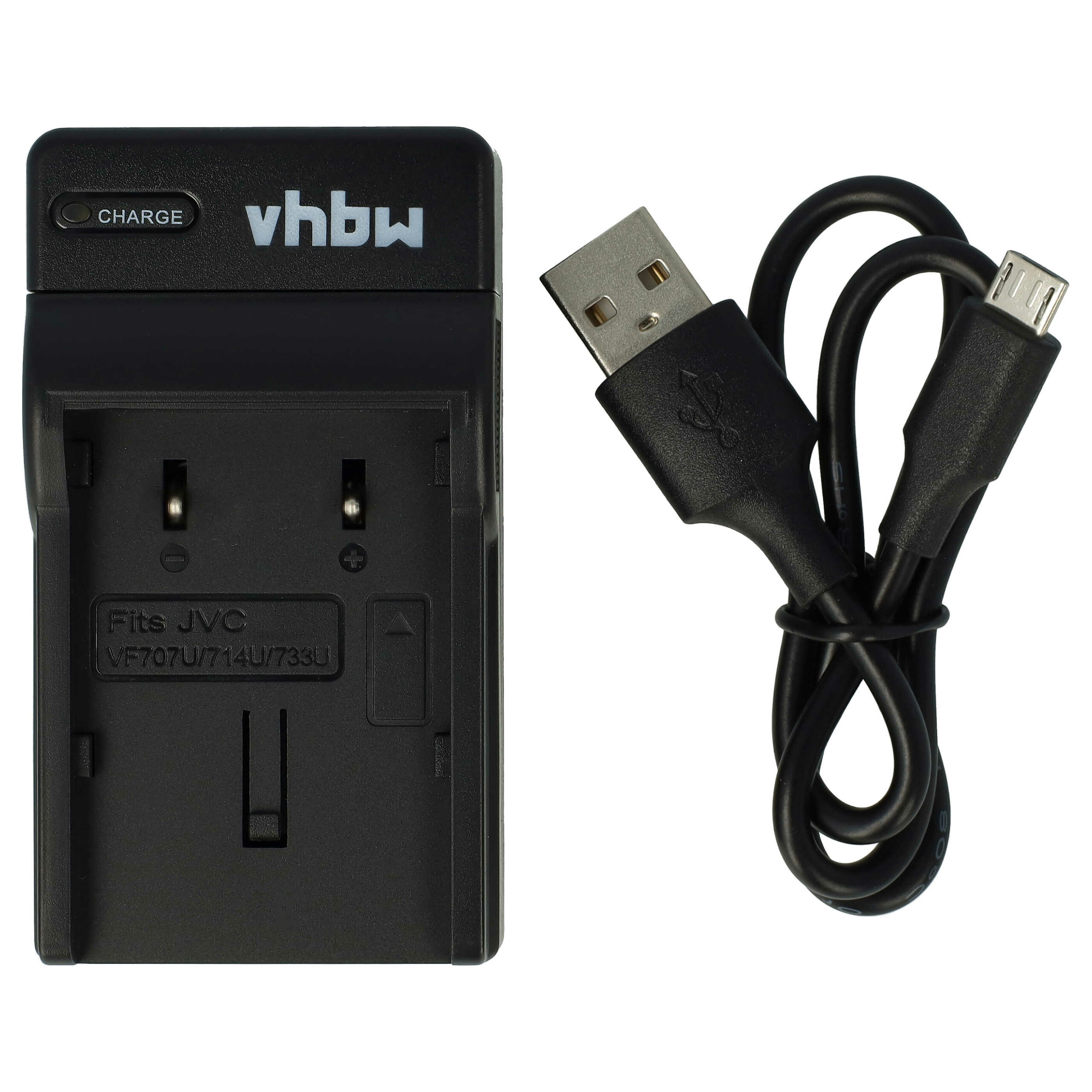 Carregador de Bateria USB-C + Cabo USB-C para Câmara Digital JVC GR-D239 - 0.5 A