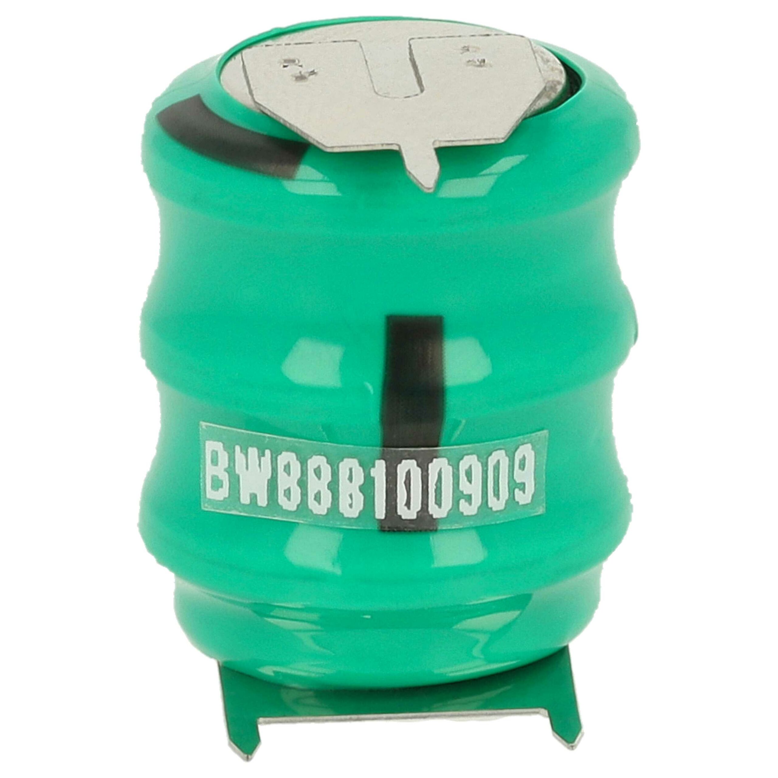 Bateria de Célula de Botão V80H 3 Pinos 80 mAh 3.6V NiMH vhbw - Image 4