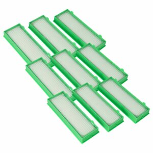 Pack 9 Filtros HEPA para Vorwerk Kobold VR-300, VR-200 - vhbw