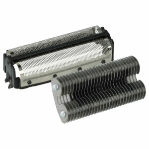 Bloco cortante e foil duplo de corte para Remington SP-61 - vhbw (preto/prateado)