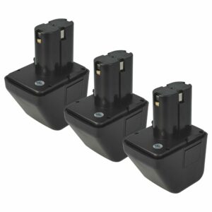 Pack 3x Bateria vhbw 12V 3000 mAh NiMH para Pistola de Rebites Lematec Würth Gesipa