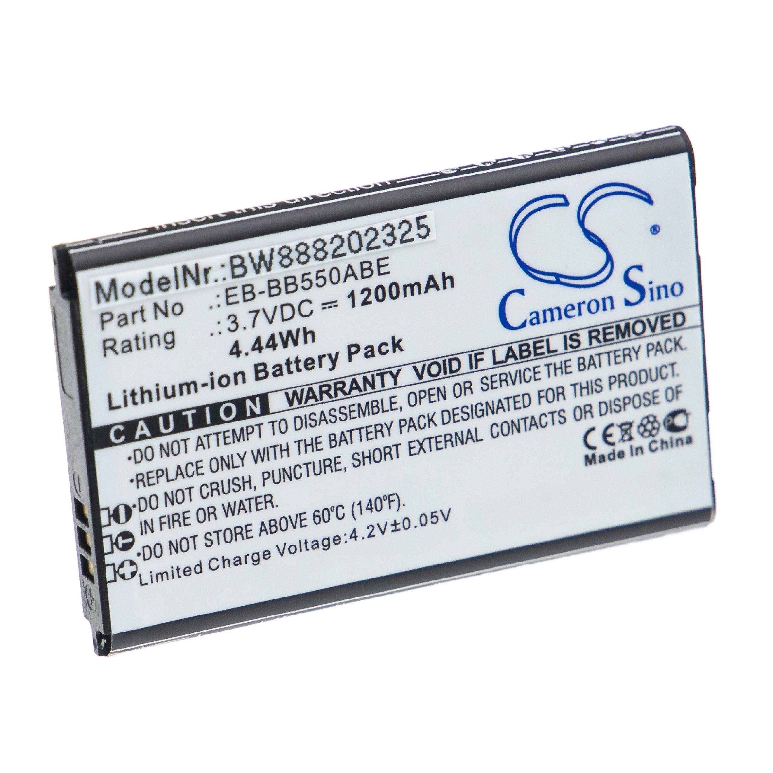 Bateria para Samsung EB-BB550ABE - 1200 mAh 3.7 V Li-Ion vhbw
