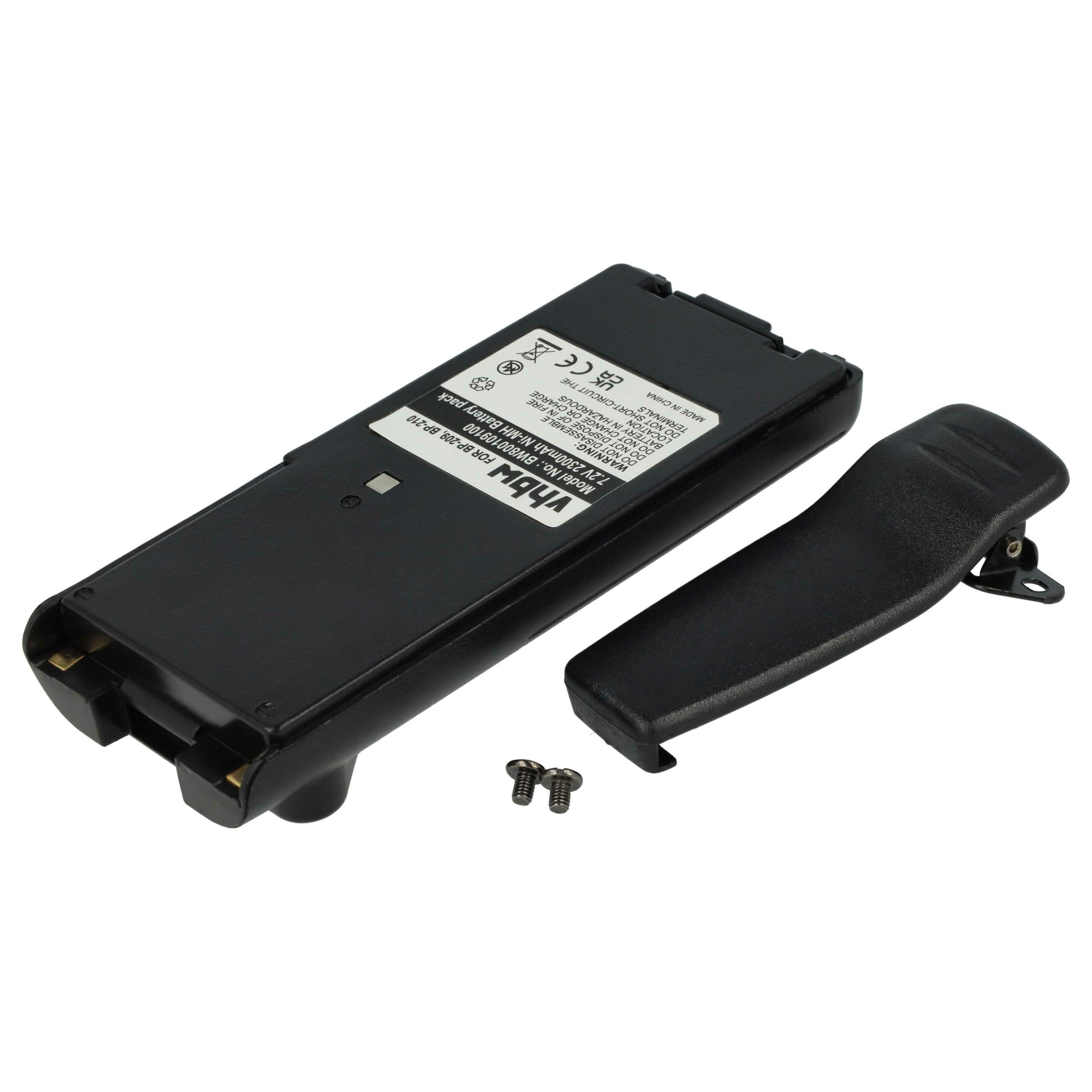Bateria vhbw para Rádio Icom CB 2300 mAh 7.2V NiMH - Compatível BP-209, BP-210, BP-211