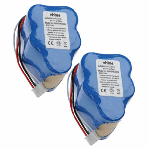 Bateria vhbw 2500mAh 6V NiMH para Hoover, Ecovacs e Robôs de Limpeza (2 unidades)