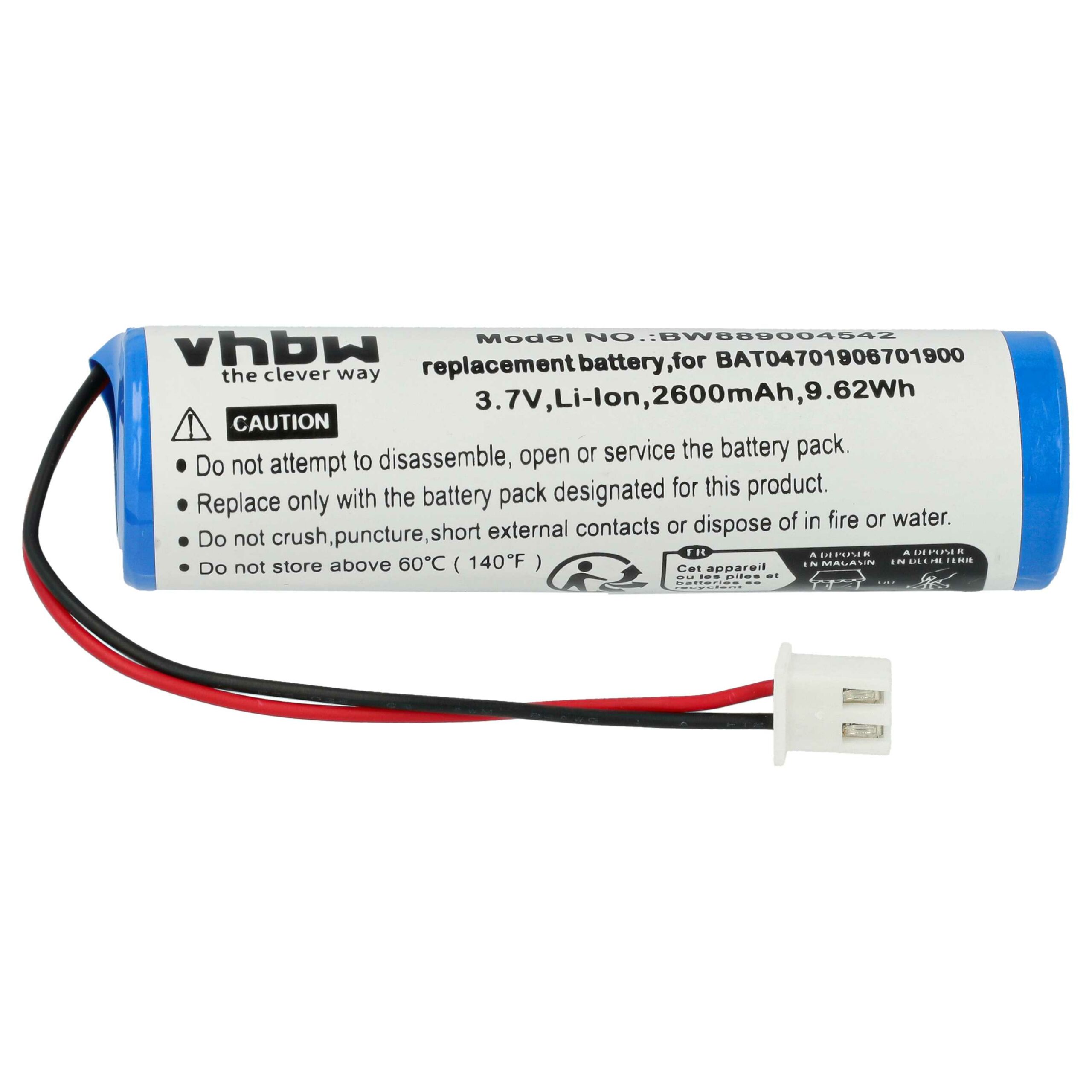 Bateria vhbw para Zafferano 8052536910881 - 2600 mAh 3.7 V Li-Ion - Image 3