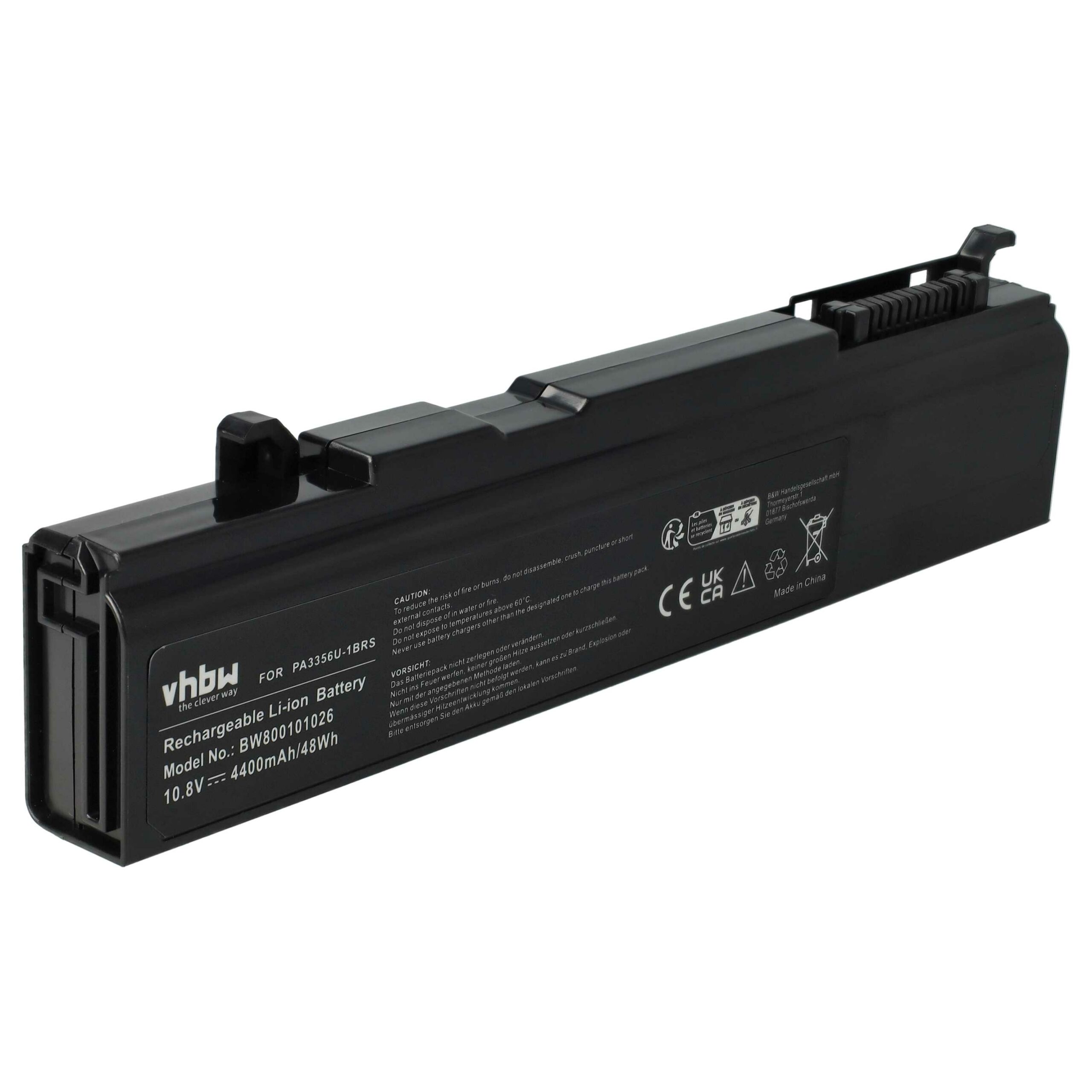 Bateria para Notebook Toshiba PA3356U-1BRS, A9-S9020V, PA3356U-1BAS - 4400 mAh 10.8 V Li-Ion