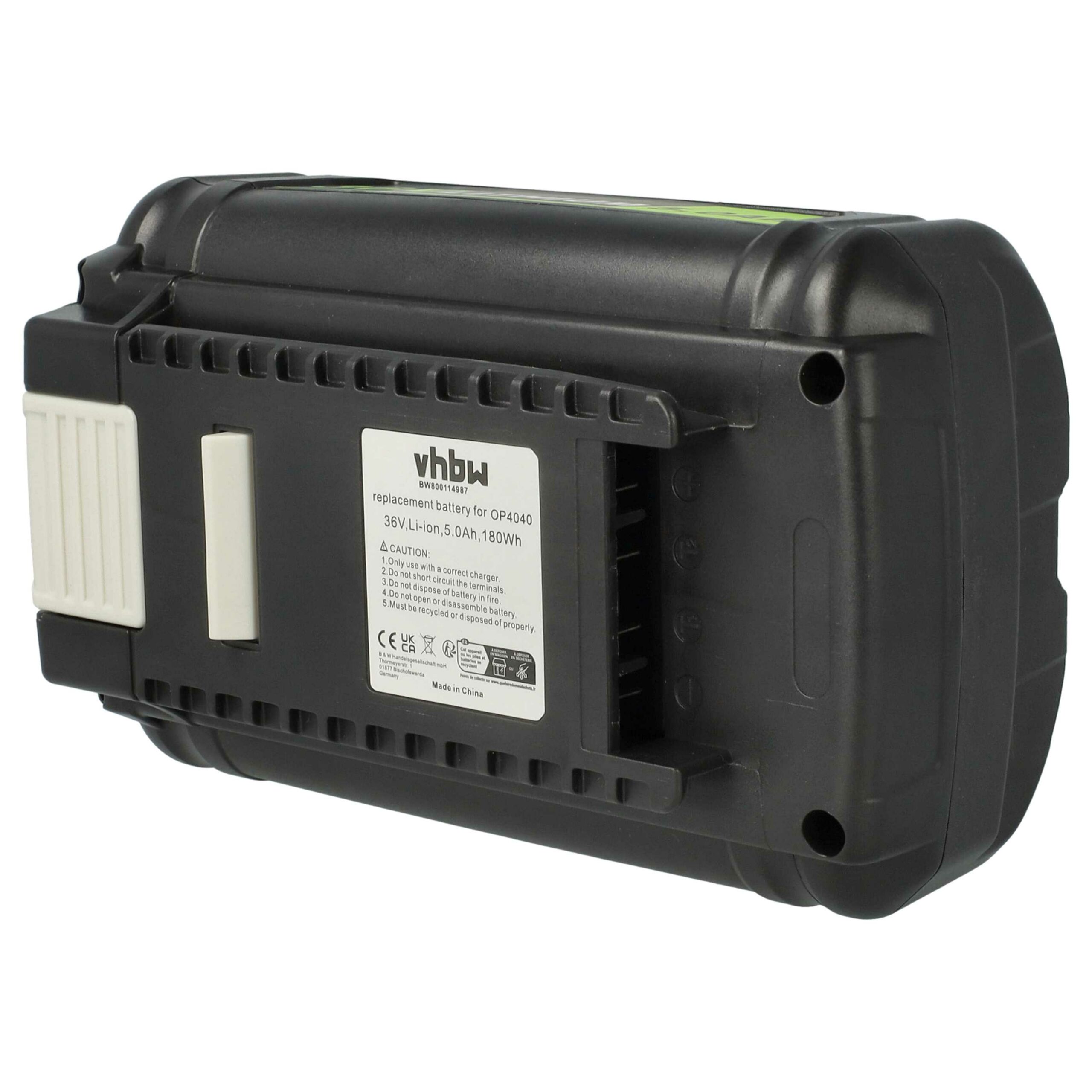 Bateria de substituição para Ryobi BPL3626, BPL3626D, BPL3640, BPL3640D, BPL3650 - 5 Ah 36 V Li-Ion - Image 2
