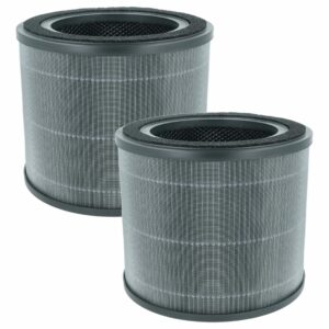 2x Filtro HEPA vhbw para Humidificador Grundig JL-AP-TB01 com Carvão Ativado