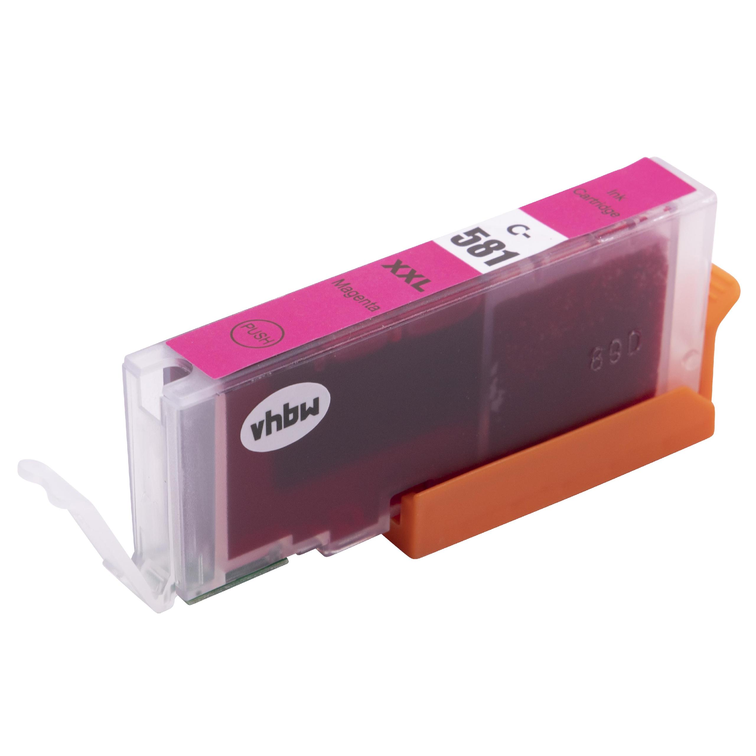 Cartucho de Tinta Compatível vhbw para Canon CLI-581 XXL / CLI-581PGM XXL - Magenta 12 ml com Chip - Image 2
