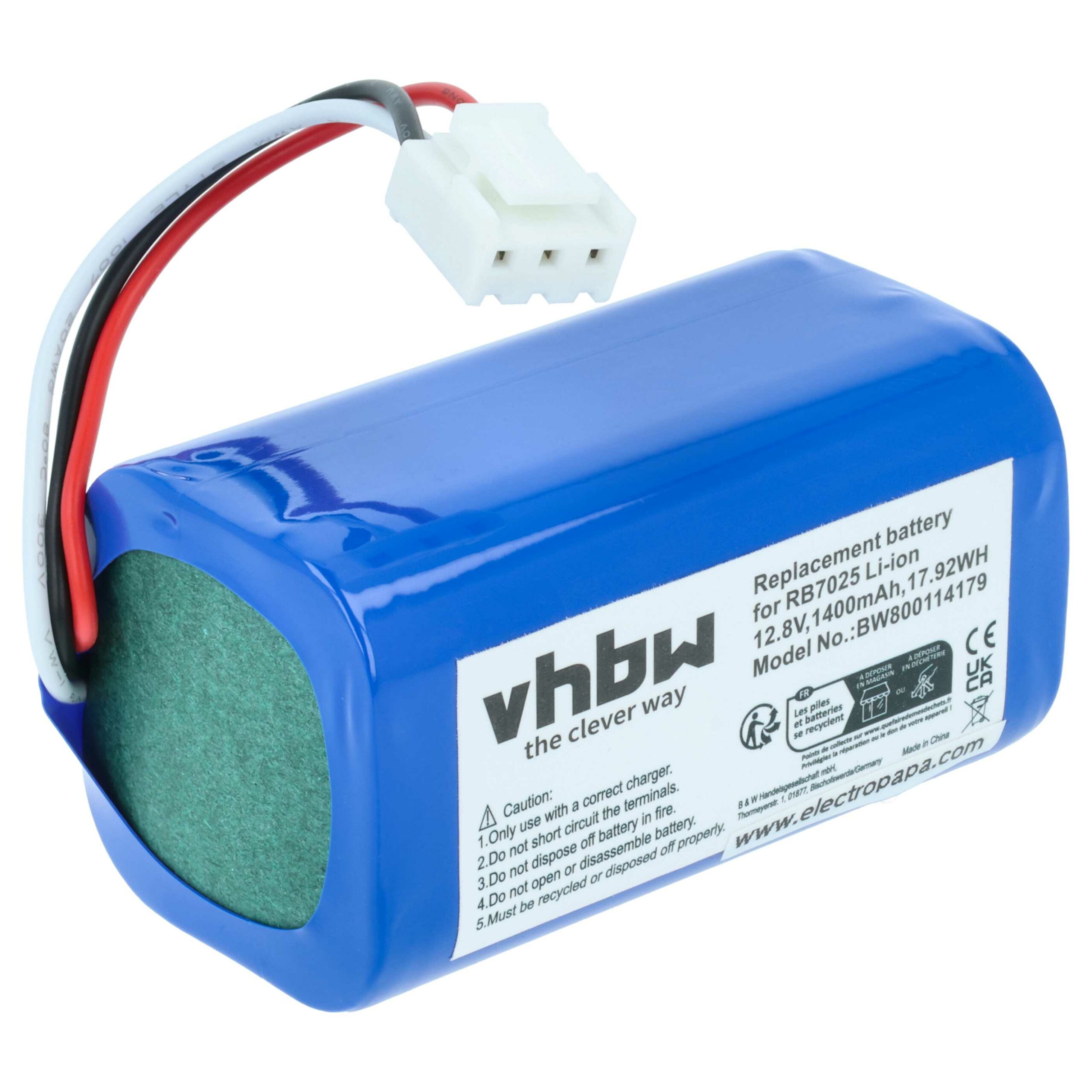 Bateria vhbw para Philips CP0111/01, 4IFR19/66 - 1400mAh, 12.8V, Li-Ion